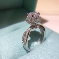 高端钻戒花苞高托缠绕爱神降临戒指奢华丽宫廷镂空莫桑送女友礼物 1.5克拉高端花苞戒 港码9
