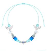 2021新款EVAE联名同款云朵天使笑脸项链闪电骰子骷髅小雏菊 天使云朵项链(真空包装)