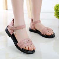 女童凉鞋小女孩爱莎鞋子2021夏季新款儿童公主鞋时尚韩版宝宝童鞋 9011粉红 27码/内长16.8cm