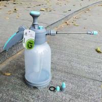 家用小型消毒清洁气压壶喷雾瓶园艺洒水壶浇花用喷雾器压力浇水壶 2.0L透明气压壶+长杆