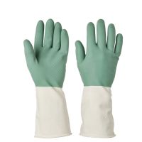 [宜家]林妮格橡胶手套洗碗洗衣防水手套洗衣服消毒手套家用 绿色 M