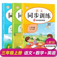 新三年级上册同步练习册语文数学英语全套单元测试训练题人教部编 三年级上册[配视频讲解] 同步字帖