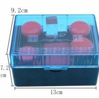 多功能组合公章盒财务收纳盒发票章法人章印鉴盒多枚携带式私章盒