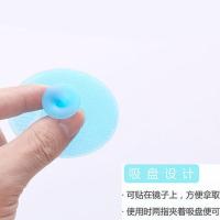 3只婴幼儿硅胶洗头刷宝宝沐浴擦按摩刷洗头梳去头垢新生儿沐浴刷 蓝色