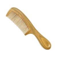 绿檀木梳子天然玉檀香木梳小密齿梳梳子女士专用长发送父母老婆 19厘米x4.5厘米