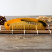 [一辈子不会断]牛筋梳防静电折不断齿塑料家用梳子卷发牛角梳子 一个月牙形