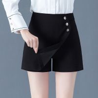 短裤女2021新款春夏季韩版宽松显瘦阔腿休闲时尚百搭a字外穿靴裤 短裙裤2067 M 建议95斤左右