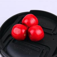 雷鬼脏辫假发编辫子串珠配饰 头饰脏辫串珠大孔彩色木珠发圈发扣 LQ263大红30个装1包