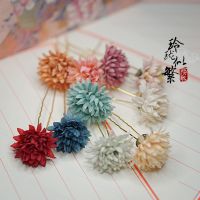 9.9五支仙气绢花发簪宋制雏菊古风汉服头饰牡丹菊花发夹[8月14日发完] 随机5支装(图片仅参考)