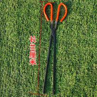 火钳子火钳扁头火钳夹家用烧火 火钳夹家用煤球 垃圾夹 夹碳 锻打铁火钳40厘米