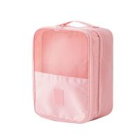 鞋子收纳袋旅行鞋袋便携防尘收纳包球鞋拖鞋收纳防潮防霉包鞋神器 粉色