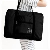旅行包拉杆包手提行李袋行李包大容量短途单肩包女折叠袋子收纳袋 黑色(单层薄款)二代提花包