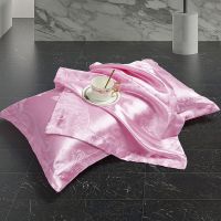 欧式高档提花枕头芯套装一对装成人枕套单人一只48×74cm宿舍 苏菲花园-粉色 提花枕套48*74cm[一只装]