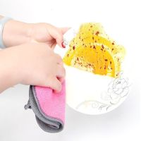 抹布不沾油去污加厚多功能洗车厨房洗碗布擦桌布百洁布擦手巾毛巾 三条试用装