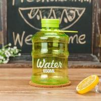 迷你小水桶杯韩国创意潮流水杯清新桶装水塑料杯子女学生可爱水瓶 [迷你水桶杯650ml绿色] 杯子+手提