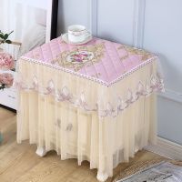 床头柜盖布简约现代套罩家用北欧长方形电视柜鞋柜小桌布防尘盖巾 欧诺粉 40乘40高40