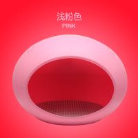 蛋形宠物狗窝小型犬泰迪狗狗窝小号四季塑料猫窝猫屋四季猫咪用品 浅粉色