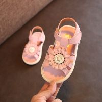 夏季凉鞋女新款1岁3婴儿童鞋软底6-12个月男宝宝学步鞋 粉色 15码/内长12厘米