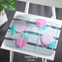 冰枕冰垫夏季学生午睡凉枕头清凉坐垫子冰枕头成人降温海绵水枕头 冰垫[草莓]