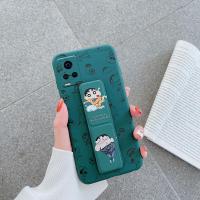 新款S7手机壳带支架S6 S7t磁吸s7e软S9e全包Y73S小新S9腕带手机壳 vivo S9 磁吸支架壳 暗夜绿-运