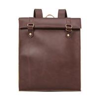 日系复古男包韩版书包休闲学生背包潮流复古潮流男士双肩包旅行包 咖啡色 双肩包