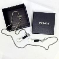 新款耳机链挂脖三角标防掉项链男女挂件长款链无线蓝牙耳机防丢链 带精美礼盒