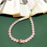 多吉米中国风手机防丢绳创意手机链女男手腕短款手机壳挂件可折卸 沁春26cm