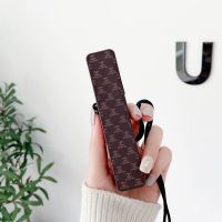 RELX5代保护套潮悦科一代保护套挂链硅胶RELX4代保护套防丢收纳盒 Relx硅胶套【棕色香奈儿】 RELX1代专用保