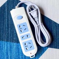 两项两脚两插头插排插座带线长线接线板家用办公插线板排插 606纯铜两脚插头防雷 全长2米