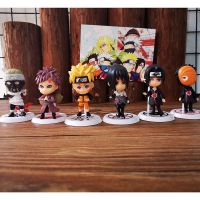火影忍者手办模型鸣人宇智波鼬卡卡西佐助全套Q版公仔摆件礼盒装 火影A款6个/约8cm 自己收藏(opp袋装+底座)