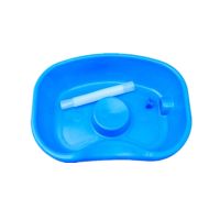 洗头盆洗脸盆洗头刷导水管加厚塑料清洗头发盆理发店家用床上 加厚普通型蓝色 75厘米排水管+堵头