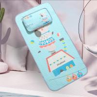 幼儿园凉席专用儿童乳胶凉席1.2米卡通婴儿冰丝凉席宝宝床凉席夏 大象 120厘米*60厘米