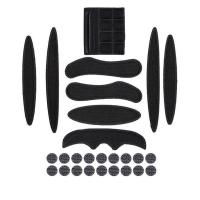 LOCLE骑行头盔内衬通用款自行车头盔垫子替换海绵垫 黑色网眼布内衬+下巴垫+18个魔术贴