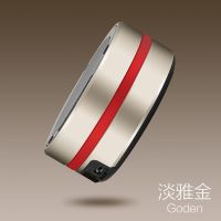 德国小钢炮蓝牙音箱超重低音炮家用迷你小型插卡手机无线蓝牙音响 淡雅金