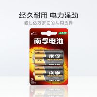 南孚2号电池二号1.5V碱性C型面包超人喷水花洒摇椅玩具手电筒中号 2号电池 2粒装