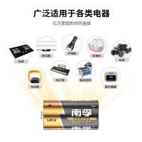 南孚2号电池lr14中号C型手电筒玩具煤气天然灶热水器耐用电池 2号电池[2粒]