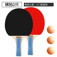 乒乓球拍双拍横拍直拍初学者入门日常训练进阶高手训练比赛套装 入门级推荐(横拍2只)