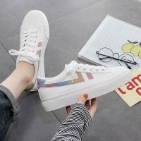 小熊帆布鞋女2021年夏季新款韩版学生百搭潮ulzzang原宿ins镂空鞋[8月8日发完] 白七彩 35 标准码