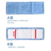 伊司达平板拖把布套式配布木地板瓷砖吸水铝合金轻便清洁平拖把 45cm2块蓝纤维原装[ 无拖把]