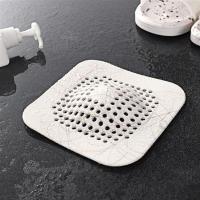 地漏盖子浴室头发过滤器厨房水池下水道毛发过滤网水槽防堵塞神器 白色1个