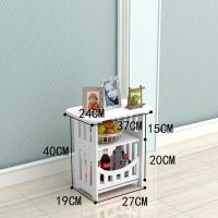 北欧阳台茶几客厅阳台床头柜卧室小方桌子角几边几简约室外咖啡桌 小号田园方桌(特价)