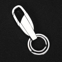钛合金钥匙扣男士腰挂汽车防丢钥匙扣挂件环钥匙链高档创意刻字 锌合金款+大号钥匙圈 默认不刻字