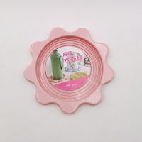 热水壶垫防漏水托盘家用暖瓶垫防污垢保温杯垫茶瓶防滑垫厚隔热垫 北欧粉1个装[内径17.5cm]