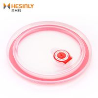 密封盖瓷碗盖饭盒保鲜盖子塑料微波炉加热通用硅胶透明圆形防漏盖 测量碗口内直径选/碗壁要小于4mm 3.5寸适合内径约6.