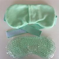 凝胶珠冰珠眼罩缓解眼疲劳冷敷热敷重复使用 浅绿色