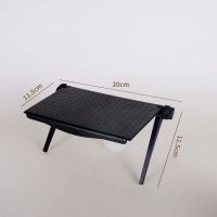 电视机顶盒置物架免打孔路由器收纳盒子放壁挂墙上面无线光猫支架 黑色小号20cm长