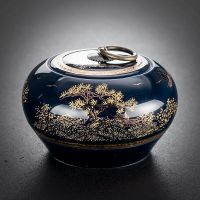 普洱茶叶罐陶瓷密封罐中号家用存茶罐醒茶罐茶叶包装盒茶仓防潮 忆江南-茶叶罐