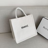 大学生上课包包2021新款韩版简约单肩托特包女ins日系软妹手提袋 白色 关注店铺i送礼品