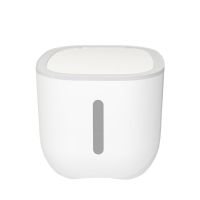 装米桶防虫防潮密封20斤米缸盒面桶大米面粉储存罐家用收纳储米箱 时尚灰