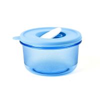 特百惠 微波小萌碗 圆形萌萌圆碗水晶汤碗 400ml 保鲜盒蓝色粉色 新小萌碗蓝色单个